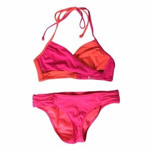 PINK Victoria’s Secret Pink and Orange Bikini XS